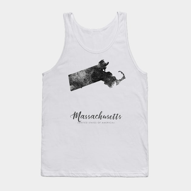 Massachusetts state map Tank Top by StudioGrafiikka